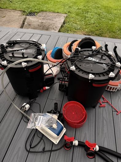 2x fluval fx6 air pump and accessories