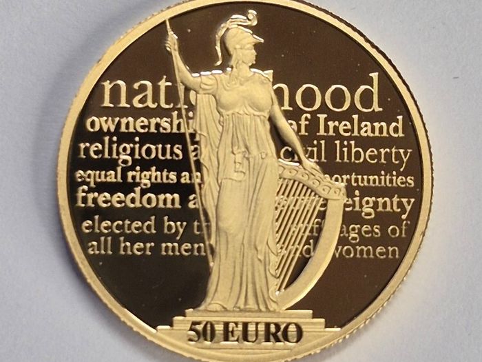 100th Anniversary of the Proclamation of the Irish Republic - gold coin
