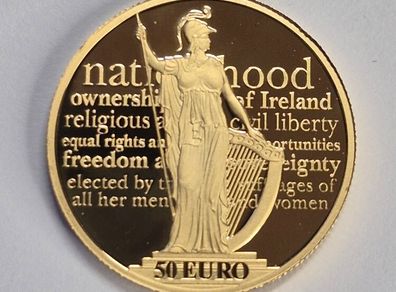 100th Anniversary of the Proclamation of the Irish Republic - gold coin