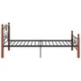 Bed Frame Black Metal 90x200 cm Image 5