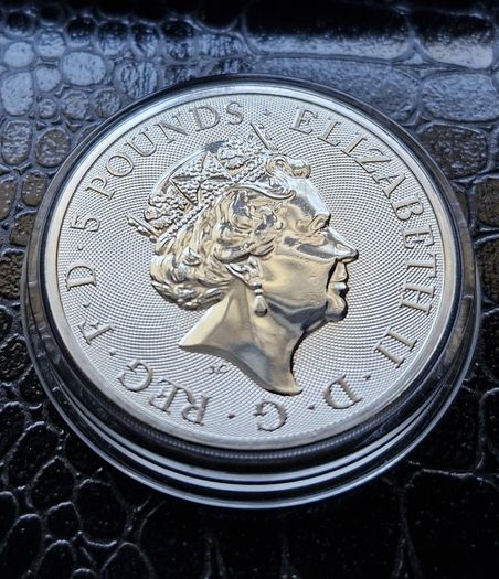 2 oz Silver Royal Mint 2022 Tudor Beasts - Lion of England coin