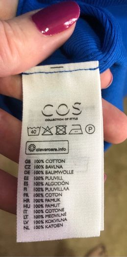 COS blue dress - sz 12