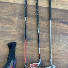 3 Junior left handed golf clubs (4-6 yrs)