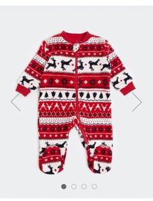 Babys christmas sleepsuit bnwt