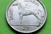 Ireland 1940 year Silver Half Crown.