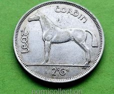 Ireland 1940 year Silver Half Crown.