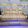 Electric Real Leather Orlando Recliner Sofa Set Image 2
