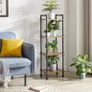 Ladder Shelf,4-Tier Storage Shelves,Small Bookshelf,Shelving Unit with Metal Frame,Vintage Industrial Plant Display Stand,Bookcase for Living Room, Home Office (FREE POSTAGE) Image 6