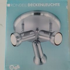 Designer  Rondell 3 spot steel kitchen island ceiling light brandnew