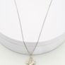 Signed Sterling Silver Cross Necklace, Mother Of Pearl Accent Image 5