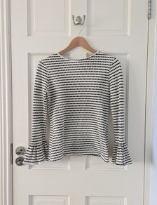 Black & White Stripe Top Savida Size Small