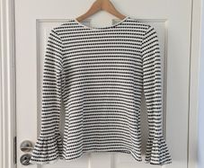 Black & White Stripe Top Savida Size Small