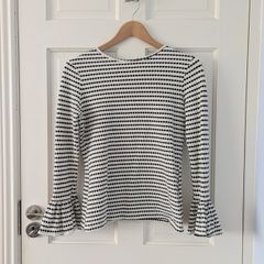 Black & White Stripe Top Savida Size Small