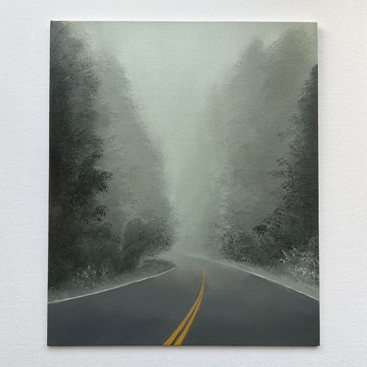 Original oil painting on canvas board