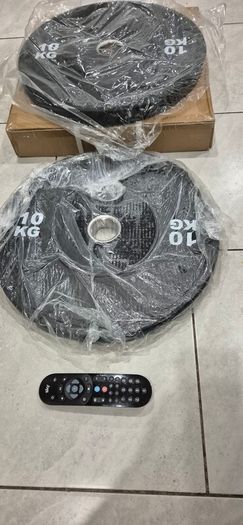brand new 2x10kilo olympic bumper weight plates