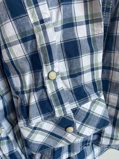 Men's navy check shirt size xl