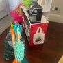 Toy shop and kitchen set with accessories Image 2