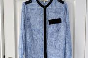 Clements and Ribeiro Blue Blouse Size 8