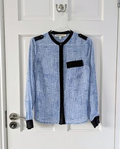 Clements and Ribeiro Blue Blouse Size 8