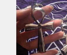 Silver Ankh Necklace - unique gift