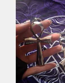 Silver Ankh Necklace - unique gift