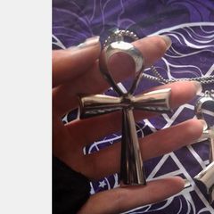Silver Ankh Necklace - unique gift