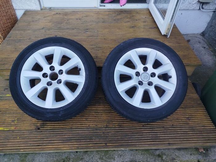 Two 16" Toyota Alloys (5x114.3 with 60.1 bore)