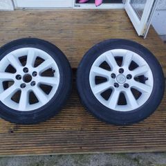 Two 16" Toyota Alloys (5x114.3 with 60.1 bore)