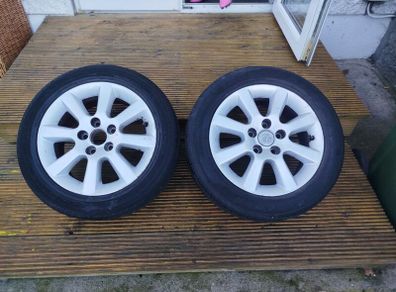 Two 16" Toyota Alloys (5x114.3 with 60.1 bore)