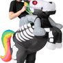 Creations inflatable Halloween Costume Ride A Skeleton Unicorn Ride On Inflatable Costume - Adult Unisex One Size (FREE SHIPPING) Image 3