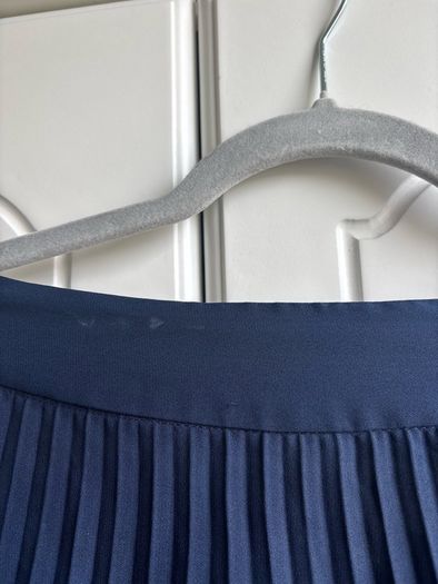 Next Pleated Midi Skirt Blue