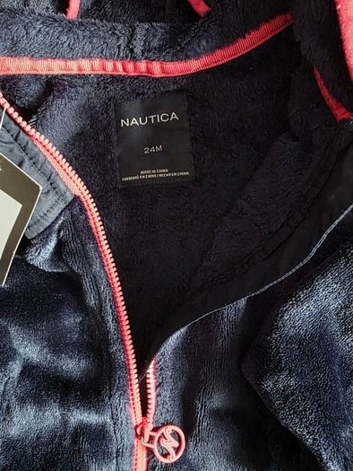 Nautica fleece hooded jacket.. Infant size 24M
