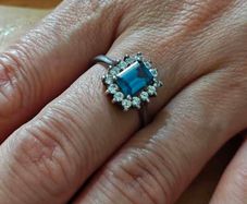 Sterling Silver Ring - Size U - Stamped for Silver (S69)