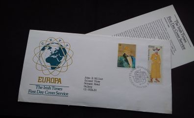 Ireland Stamps : Europa 1980 " Famous People " - The Irish Times , First Day Cover