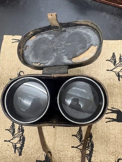Vintage Busch Binoculars with Leather Case