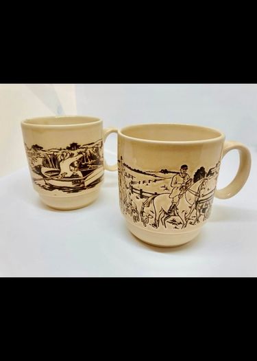 Vintage English Mugs Pair
