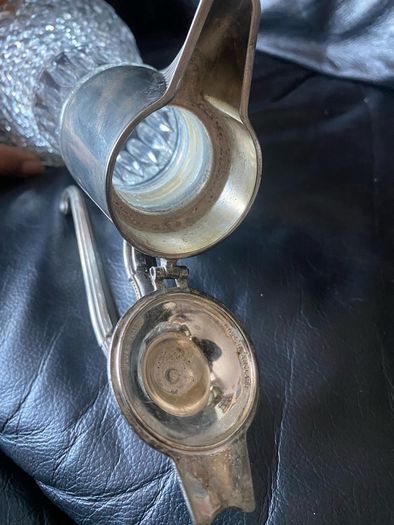 Vintage crystal wine jug