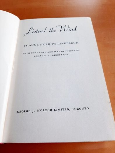 Listen! The Wind (Lindbergh) book