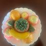 Ceramic fruit topiary centre piece Image 8