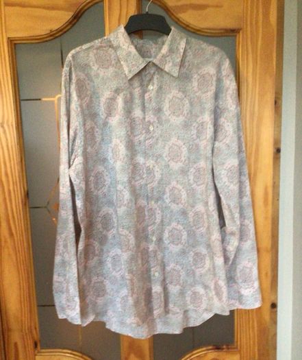 Vintage Calvin Klein Mens Paisley Cotton shirt XL