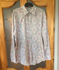 Vintage Calvin Klein Mens Paisley Cotton shirt XL
