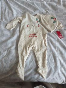 Baby Grow with Booties and Hat combo