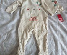 Baby Grow with Booties and Hat combo