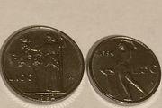 Italy 100 and 50 Lire small size