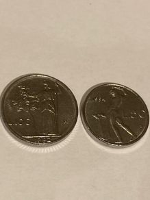 Italy 100 and 50 Lire small size