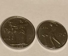 Italy 100 and 50 Lire small size