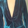 Biba and Tess Stunning Green Velvet Jacket - Size 8 Image 2