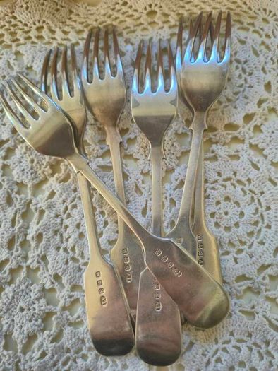 Vintage Plated Pastry Forks