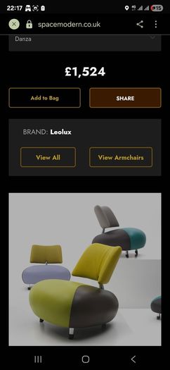 Leolux Pallone modern leather armchairs