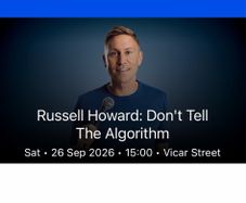 Russell Howard Tickets - Saturday 26th